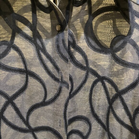 FINAL PRICE - Oscar de la Renta Women’s Silk Blend Embriodery Blouse GLAM Size L - Picture 4 of 6